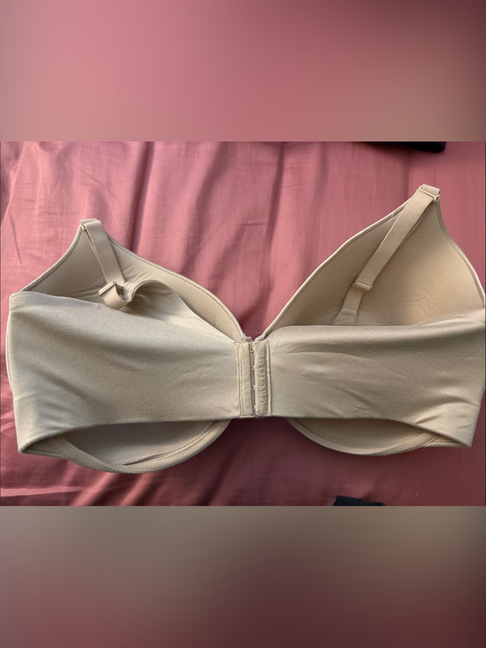 Cacique Nude/Beige Back Smoother Bra -42H
